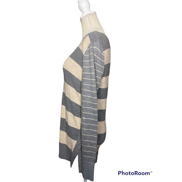 Market & Spruce Long Striped Sweater Medium - Picture 2 of 7